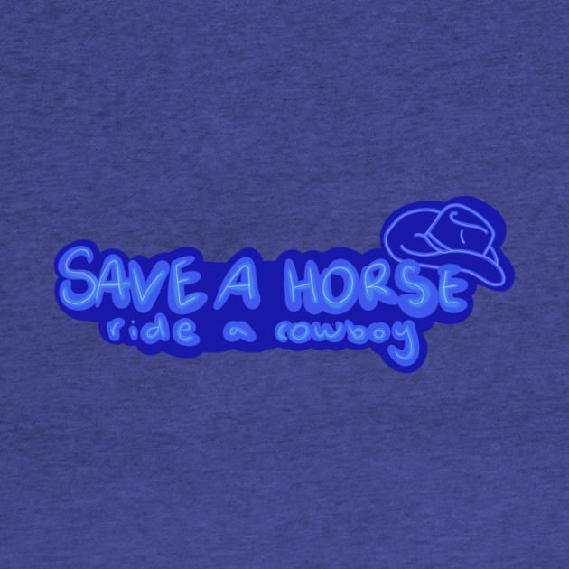 Save a horse ride a cowboy neon sign by gremoline